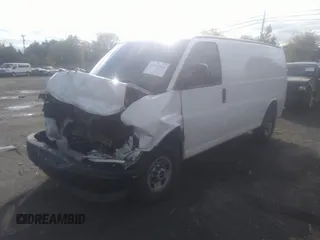 2017 GMC Savana Cargo with VIN 1GTW7AFF3H1342488, listed as a IAAI auction lot 34543746 with Not Provided miles. Bid and sale history available at carsss.com. Image 2.
