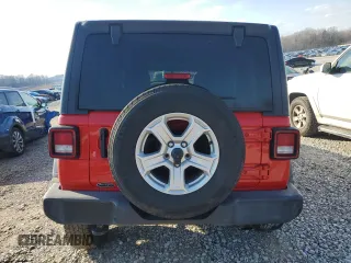 2021 Jeep Wrangler Unlimited Sport Altitude with VIN 1C4HJXDN1MW630739, listed as a Copart auction lot 87412754 with 123,771 mi miles and Salvage title. Bid and sale history available at DreamBid. Image 6.
