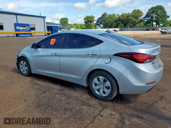 2016 Hyundai Elantra SE with VIN 5NPDH4AE1GH715779, listed as a Copart auction lot 62361725 with 128,507 mi miles and Clean title. Bid and sale history available at DreamBid. Image 2.