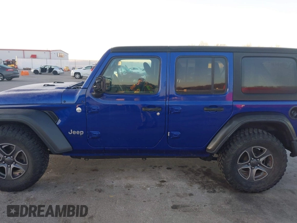 2018 Jeep Wrangler Unlimited Sport with VIN 1C4HJXDN2JW282882, listed as a IAAI auction lot 41744064 with 111,183 mi miles and . Bid and sale history available at DreamBid. Image 15.