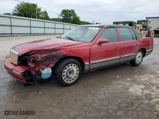 1998 Cadillac DeVille with VIN 1G6KD54Y1WU784929, listed as a Copart auction lot 55525144 with 0 mi miles and Salvage Title. Bid and sale history available at carsss.com. Image 1.