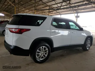 2018 Chevrolet Traverse LS with VIN 1GNERFKW0JJ257274, listed as a Copart auction lot 53170505 with 113,348 mi miles and Clean Title. Bid and sale history available at carsss.com. Image 3.