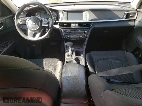 2019 Kia Optima LX z VIN 5XXGT4L30KG366223, wystawiony jako Copart lot #54241465 z przebiegiem 57 598 mil mil oraz Szkoda całkowita • Salvage title. Historia ofert i sprzedaży dostępna na DreamBid. Obrazek 8.