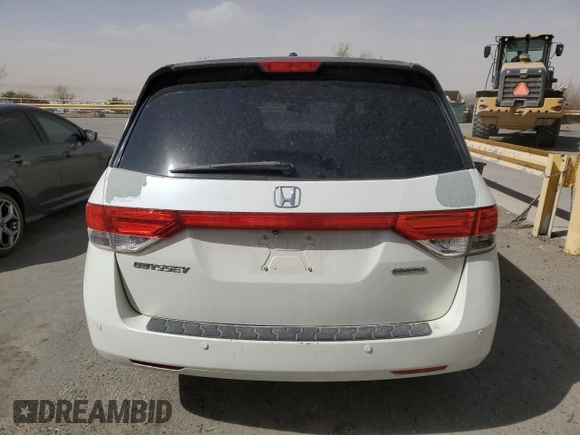 2015 Honda Odyssey Touring Elite with VIN 5FNRL5H99FB006842, listed as a Copart auction lot 47009875 with 111,067 mi miles and Non Repairable. Bid and sale history available at DreamBid. Image 6.