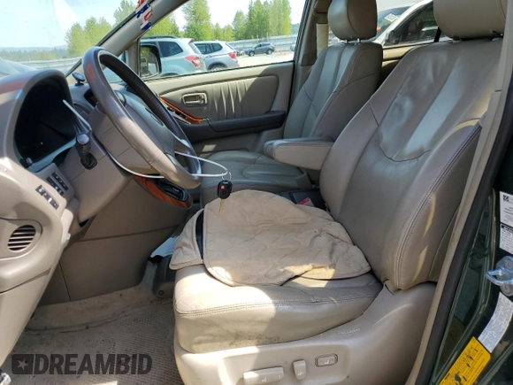 1999 Lexus RX 300 with VIN JT6HF10U6X0043236, listed as a Copart auction lot 54800595 with 162,378 mi miles and Clean Title. Bid and sale history available at DreamBid. Image 7.