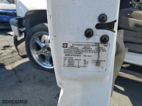 2006 Chevrolet Silverado 1500 LT3 with VIN 2GCEC13Z161276777, listed as a Copart auction lot 74297814 with 0 mi miles and Salvage Title. Bid and sale history available at carsss.com. Image 12.