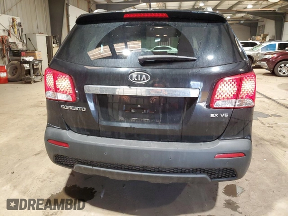 2012 Kia Sorento EX with VIN 5XYKUDA27CG281054, listed as a Copart auction lot 46639705 with 129,816 mi miles and Salvage Title. Bid and sale history available at carsss.com. Image 6.