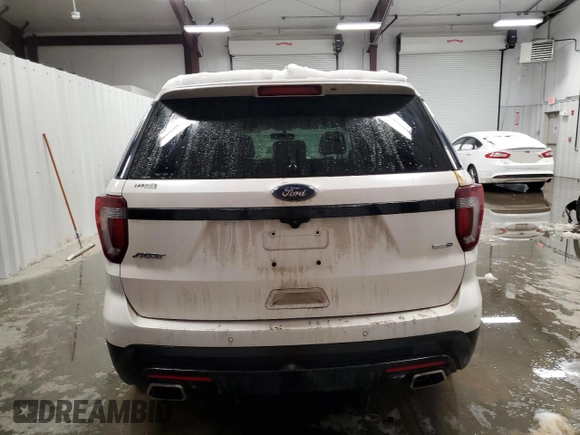 2017 Ford Explorer Sport with VIN 1FM5K8GT9HGD15327, listed as a Copart auction lot 46400435 with 276,393 mi miles and Salvage Title. Bid and sale history available at DreamBid. Image 6.