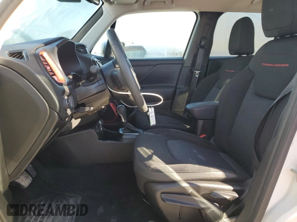 2023 Jeep Renegade Trailhawk z VIN ZACNJDC12PPP65419, wystawiony jako Copart lot #57456055 z przebiegiem 28 599 mil mil oraz Szkoda całkowita • Salvage title. Historia ofert i sprzedaży dostępna na DreamBid. Obrazek 7.