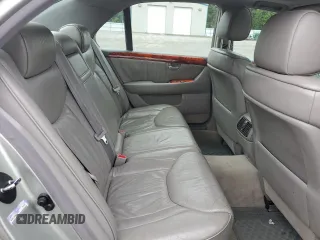 2002 Lexus LS 430 with VIN JTHBN30F120075551, listed as a Copart auction lot 52411405 with 194,704 mi miles and Salvage Title. Bid and sale history available at DreamBid. Image 10.