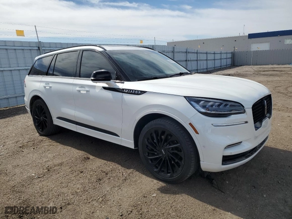 2023 Lincoln Aviator Reserve with VIN 5LM5J7XC2PGL23925, listed as a Copart auction lot 49435725 with 14,076 mi miles and Salvage Title. Bid and sale history available at carsss.com. Image 4.