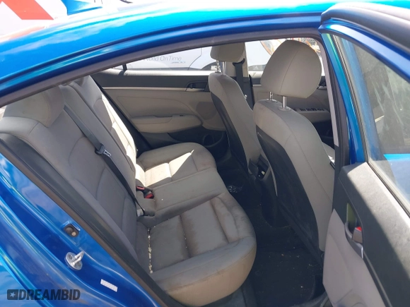 2017 Hyundai Elantra SE with VIN KMHD74LF4HU128066, listed as a IAAI auction lot 41994646 with 95,672 mi miles. Bid and sale history available at carsss.com. Image 8.