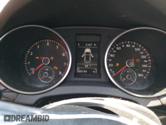 2013 Volkswagen GTI Driver's Edition with VIN WVWHD7AJ1DW116690, listed as a Copart auction lot 57914105 with 106,744 mi miles and Salvage title. Bid and sale history available at DreamBid. Image 9.