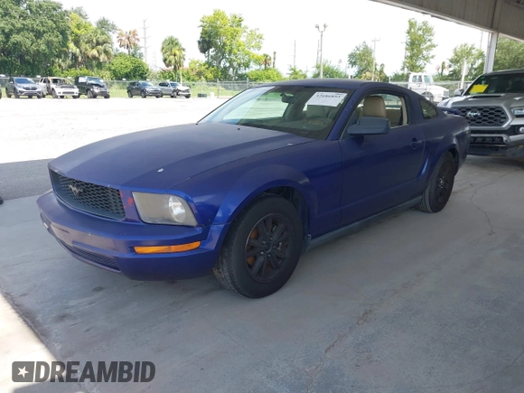 2005 Ford Mustang Deluxe with VIN 1ZVFT80N655176666, listed as a IAAI auction lot 42686893 with 218,881 mi miles and . Bid and sale history available at DreamBid. Image 2.