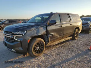 2021 Chevrolet Suburban LT z VIN 1GNSCCKD6MR175685, wystawiony jako Copart lot #69623814 z przebiegiem 95 559 mil mil oraz Szkoda całkowita • Salvage title. Historia ofert i sprzedaży dostępna na DreamBid. Obrazek 1.