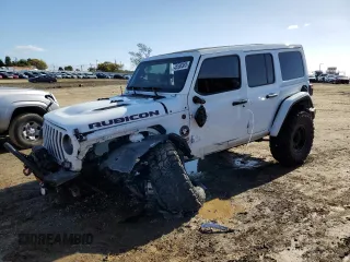 2019 Jeep Wrangler Unlimited Rubicon with VIN 1C4HJXFG0KW515349, listed as a Copart auction lot 45588385 with 64,737 mi miles and Salvage title. Bid and sale history available at DreamBid. Image 1.