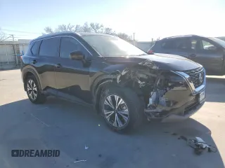 2022 Nissan Rogue SV with VIN 5N1BT3BB3NC724489, listed as a Copart auction lot 42654825 with 37,575 mi miles and Salvage Title. Bid and sale history available at DreamBid. Image 4.