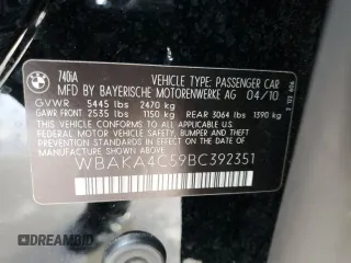 2011 BMW 7 Series 740i with VIN WBAKA4C59BC392351, listed as a Copart auction lot 84942304 with 76,874 mi miles and Salvage Title. Bid and sale history available at carsss.com. Image 13.