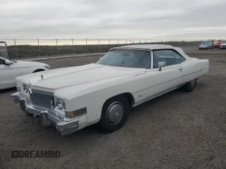 1974 Cadillac Eldorado z VIN 6L67S4Q408046, wystawiony jako Copart lot #77112024 z przebiegiem 97 414 mil mil oraz Szkoda całkowita • Salvage title. Historia ofert i sprzedaży dostępna na DreamBid. Obrazek 1.