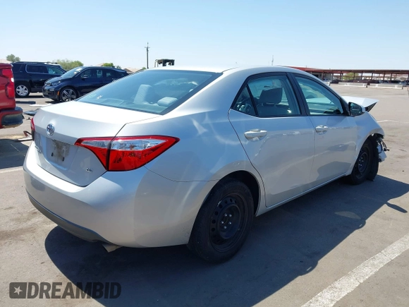 2016 Toyota Corolla L with VIN 2T1BURHE3GC599462, listed as a IAAI auction lot 42478922 with 104,125 mi miles and . Bid and sale history available at DreamBid. Image 4.