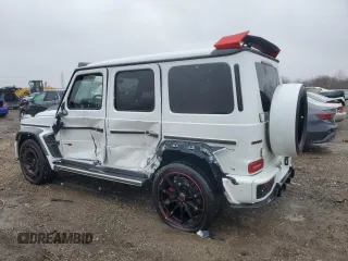 2022 Mercedes-Benz G AMG G 63 with VIN W1NYC7HJ9NX437938, listed as a Copart auction lot 46931025 with 27,101 mi miles and Salvage Title. Bid and sale history available at carsss.com. Image 2.