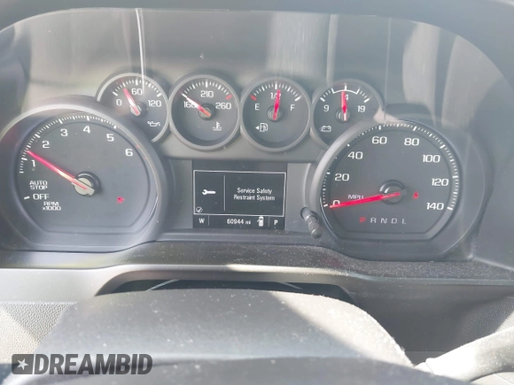 2020 Chevrolet Silverado 1500 Custom with VIN 3GCPWBEK0LG406699, listed as a IAAI auction lot 41717617 with 60,944 mi miles and . Bid and sale history available at DreamBid. Image 15.