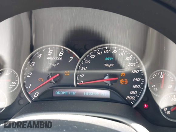 2009 Chevrolet Corvette with VIN 1G1YY36W995113625, listed as a IAAI auction lot 42577020 with 165,249 mi miles and . Bid and sale history available at DreamBid. Image 7.