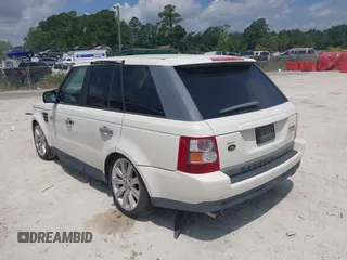 2008 Land Rover Range Rover Sport SC with VIN SALSH23408A186987, listed as a IAAI auction lot 42390761 with Not provided miles and . Bid and sale history available at DreamBid. Image 3.