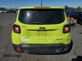 2017 Jeep Renegade Sport with VIN ZACCJAAB5HPF98804, listed as a Copart auction lot 57111735 with 86,568 mi miles and Salvage title. Bid and sale history available at DreamBid. Image 6.