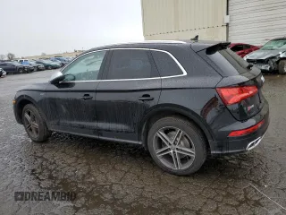 2018 Audi SQ5 Premium Plus with VIN WA1A4AFY9J2133075, listed as a Copart auction lot 48996535 with 0 mi miles and Salvage Title. Bid and sale history available at carsss.com. Image 2.