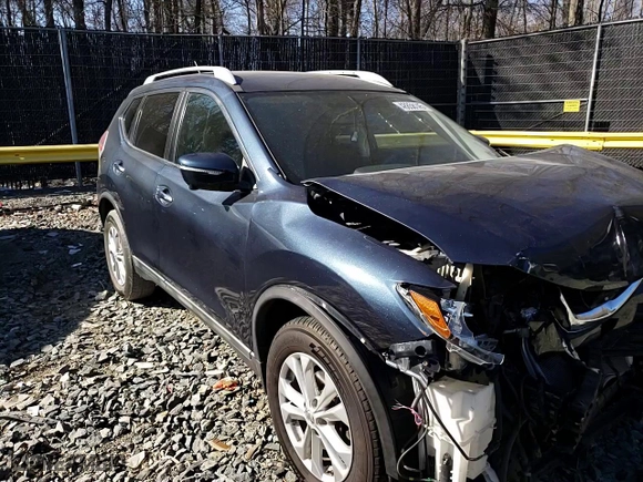 2015 Nissan Rogue SV with VIN 5N1AT2MV9FC918782, listed as a Copart auction lot 48858145 with 111,788 mi miles and Salvage Title. Bid and sale history available at carsss.com. Image 12.