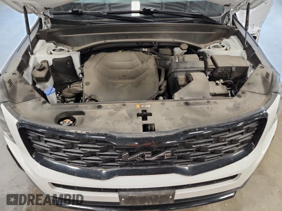2022 Kia Telluride EX with VIN 5XYP3DHC3NG292384, listed as a Copart auction lot 59927785 with 49,105 mi miles and Salvage title. Bid and sale history available at DreamBid. Image 12.