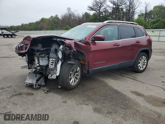 2019 Jeep Cherokee Latitude z VIN 1C4PJLCB5KD434551, wystawiony jako Copart lot #59529005 z przebiegiem 91 823 mil mil oraz Szkoda całkowita • Salvage title. Historia ofert i sprzedaży dostępna na DreamBid. Obrazek 1.