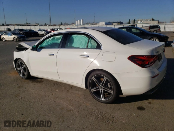2021 Mercedes-Benz A 220 with VIN W1K3G4EB7MJ311280, listed as a Copart auction lot 42765535 with 26,877 mi miles and Salvage Title. Bid and sale history available at DreamBid. Image 2.