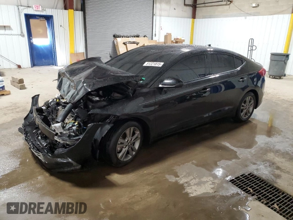 2018 Hyundai Elantra SEL with VIN 5NPD84LF6JH393511, listed as a Copart auction lot 51221815 with 102,546 mi miles and Salvage Title. Bid and sale history available at DreamBid. Image 1.