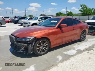 2021 BMW 4 Series 430i с VIN WBA53AP0XMCH23674, выставлен на аукционе Copart как лот 59490125 с пробегом 66 940 миль миль и Списание • Salvage title. История ставок и продаж доступна на DreamBid. Изображение 1.