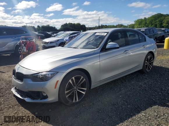 2018 BMW 3 Series 330i xDrive with VIN WBA8D9G50JNU67630, listed as a Copart auction lot 57558615 with 73,784 mi miles and Salvage title. Bid and sale history available at DreamBid. Image 1.