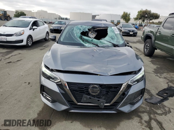 2020 Nissan Sentra SR with VIN 3N1AB8DV4LY253032, listed as a Copart auction lot 85785624 with 36,605 mi miles and Salvage Title. Bid and sale history available at DreamBid. Image 5.