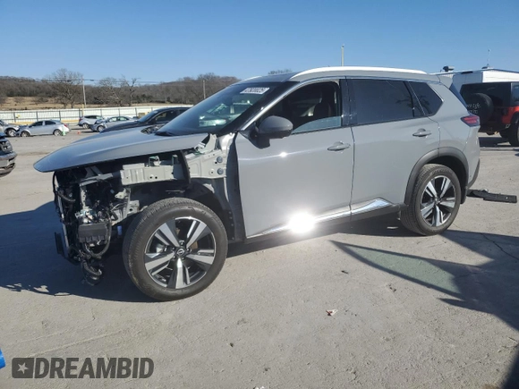 2023 Nissan Rogue SL with VIN 5N1BT3CA8PC868676, listed as a Copart auction lot 47920025 with 12,302 mi miles and Salvage Title. Bid and sale history available at carsss.com. Image 1.
