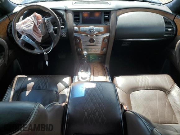 2016 Infiniti QX80 Limited with VIN JN8AZ2NE3G9120976, listed as a Copart auction lot 56722355 with 123,144 mi miles and Salvage title. Bid and sale history available at DreamBid. Image 8.