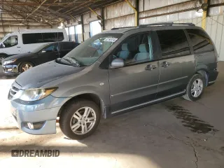 2005 Mazda MPV LX with VIN JM3LW28A650544456, listed as a Copart auction lot 82192414 with 201,009 mi miles and Salvage Title. Bid and sale history available at carsss.com. Image 1.
