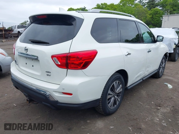 2019 Nissan Pathfinder SV with VIN 5N1DR2MM5KC577300, listed as a IAAI auction lot 42271469 with 110,849 mi miles and . Bid and sale history available at DreamBid. Image 4.