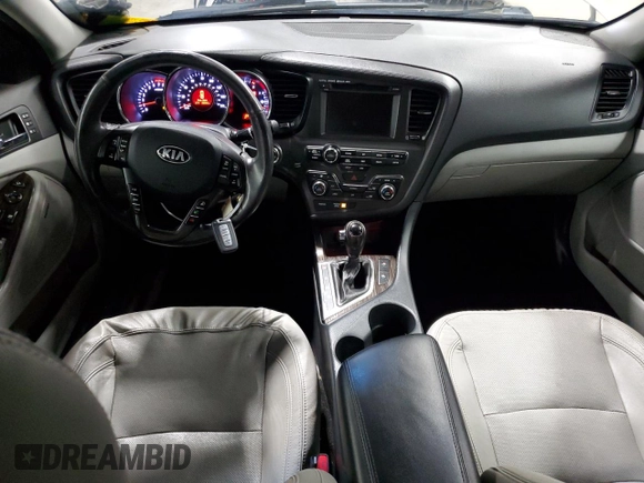 2013 Kia Optima EX with VIN 5XXGN4A77DG240895, listed as a Copart auction lot 54431955 with 28,060 mi miles and Clean title. Bid and sale history available at DreamBid. Image 8.