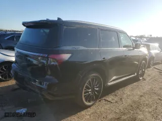 2025 Infiniti QX80 AUTOGRAPH with VIN JN8AZ3CC4S9602789, listed as a Copart auction lot 48073165 with 934 mi miles and Salvage Title. Bid and sale history available at carsss.com. Image 3.