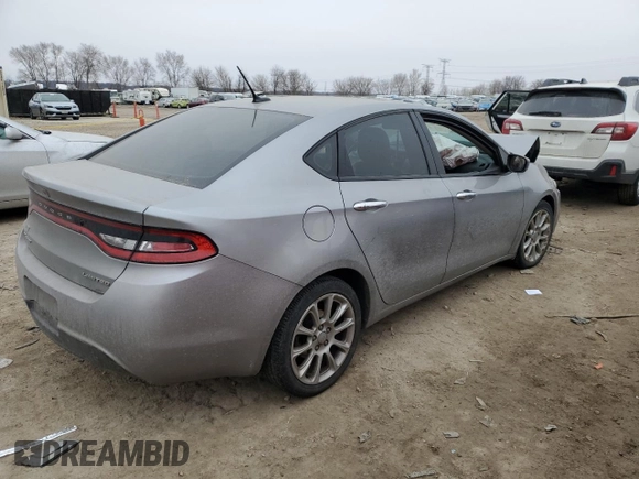2015 Dodge Dart Limited with VIN 1C3CDFCB0FD144672, listed as a Copart auction lot 42816405 with 0 mi miles and Salvage Title. Bid and sale history available at carsss.com. Image 3.