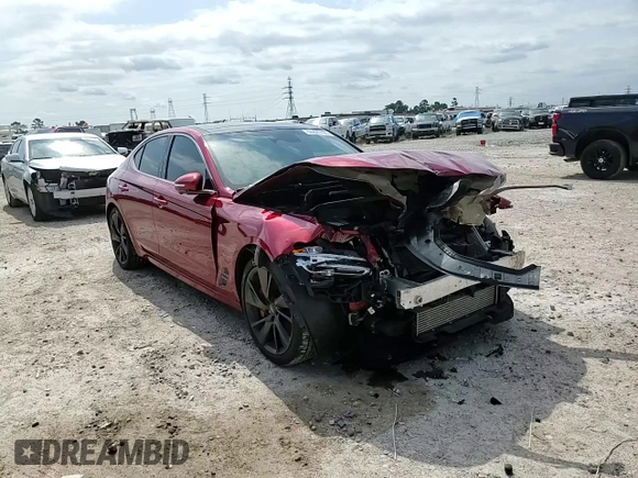 2022 Genesis G70 3.3T z VIN KMTG54TE2NU100889, wystawiony jako Copart lot #55805165 z przebiegiem 30 770 mil mil oraz Szkoda całkowita • Salvage title. Historia ofert i sprzedaży dostępna na DreamBid. Obrazek 14.
