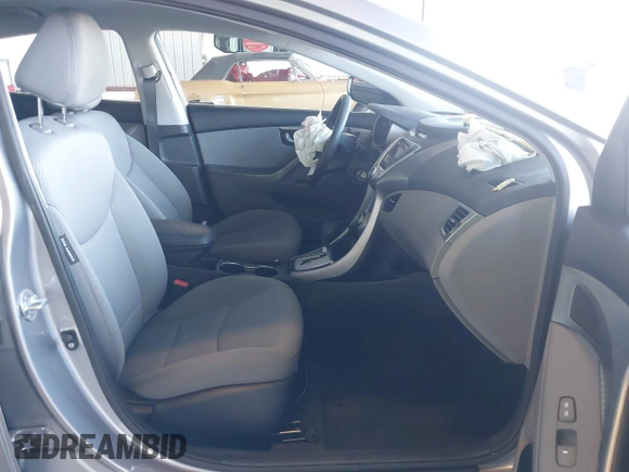 2012 Hyundai Elantra Limited with VIN KMHDH4AE2CU351643, listed as a IAAI auction lot 41433395 with 53,334 mi miles. Bid and sale history available at carsss.com. Image 5.