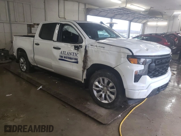2022 Chevrolet Silverado 1500 Custom with VIN 1GCPABEK2NZ584597, listed as a Copart auction lot 42118715 with 113,757 mi miles and Salvage Title. Bid and sale history available at DreamBid. Image 4.