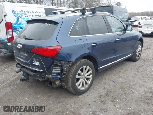2016 Audi Q5 Premium Plus with VIN WA1L2AFP4GA046673, listed as a IAAI auction lot 41012010 with 52,553 mi miles. Bid and sale history available at carsss.com. Image 4.