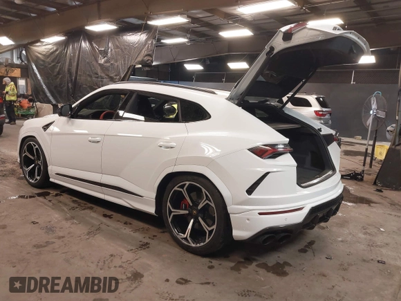 2019 Lamborghini Urus z VIN ZPBUA1ZL1KLA04859, wystawiony jako IAAI lot #41455275 z przebiegiem 13 380 mil mil oraz . Historia ofert i sprzedaży dostępna na DreamBid. Obrazek 3.